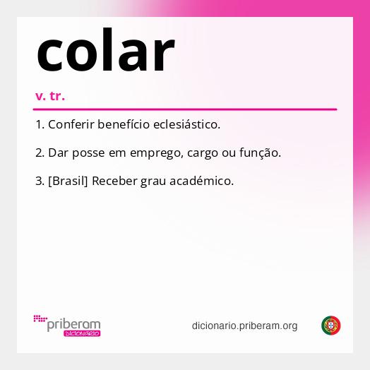 Significado de colar